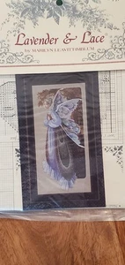 Lavender & Lace Cross Stitch Chart Pattern FAIRY GRANDMOTHER New - Picture 1 of 10