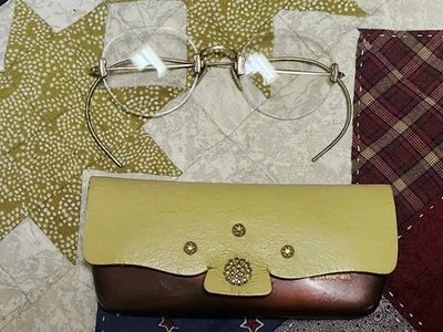 Vintage 12K Gold Bridge Eyeglasses  - Image 1 of 4