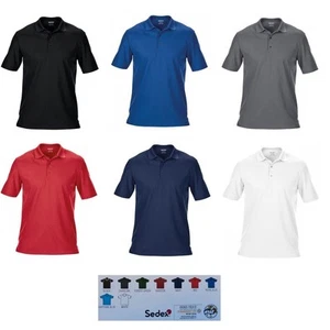 GILDAN Performance Men's Double Pique Polyester Short Sleeve Polo Shirt Top GD46 - Picture 1 of 7