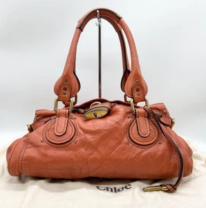 Chloe Paddington Brown Leather Handbag w Key - Picture 1 of 9