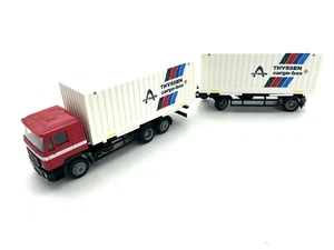 Albedo MAN F 90, Thyssen Cargo Box, Wechsel-Container Hängerzug, OVP - Bild 1 von 1