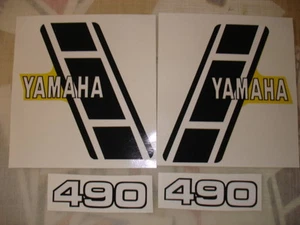 1983 YAMAHA YZ 490 Gas Tank and Side Panel Decals AHRMA - Picture 1 of 1