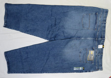 LEE MENS DRIFTER BLUE JEANS 58X30 LOOSE FIT STRAIGHT STRETCH COTTON DENIM NWT