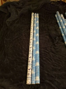 New 3 Rolls Bud Light Beer Premium Wrapping Paper Christmas 60 Sq Ft. Roll Each - Picture 1 of 6
