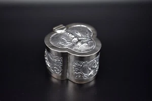 Antique 19th Century Solid Silver Burmese Snuff Box - Picture 1 of 10