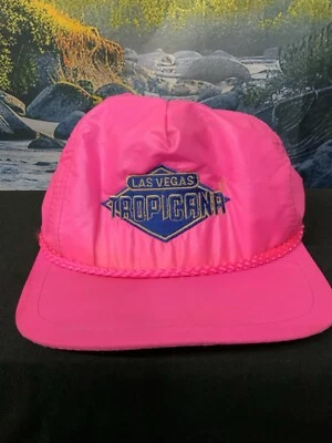 复古 Tropicana Las Vegas 赌场带后帽粉色 OSFM 运动帽至尊帽 — 第 1/4 张图片
