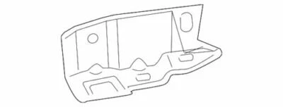 Genuine GM 2013-2019 Cadillac ATS Driver Side Lower Headlamp Bracket 22941179 - Image 1 of 2
