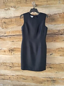 Maggy London Women's Dress Sheath Sleeveless Knee Length Lined Silk Black Size 8 - Picture 1 of 10