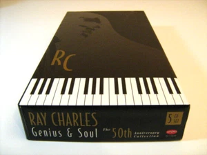 Ray Charles Genius & Soul 5-CD Box Set 50th Anniversary Collection (Rhino 1997) - Picture 1 of 13