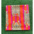 10 yards cotton Fabric Animal print Fabric Orange Dress Making Sewing Material