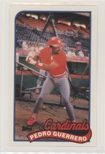1989 Topps/LJN Baseball Talk Pedro Guerrero #74