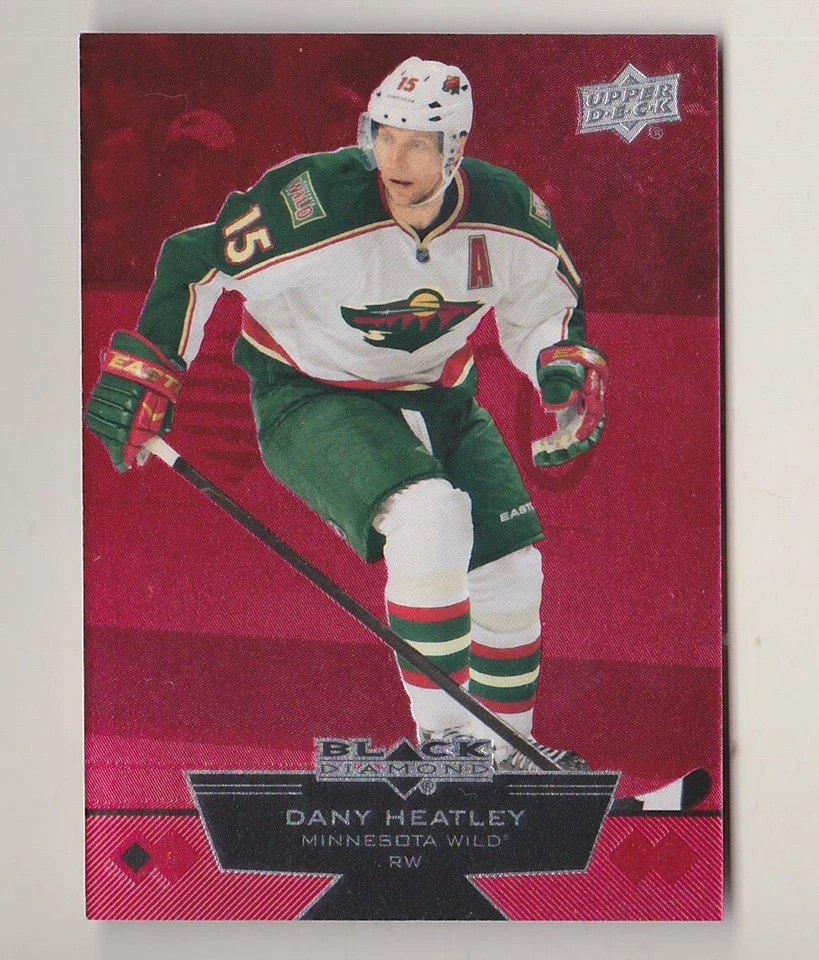 12-13 Black Diamond Dany Heatley /100 RUBY RUBY Minnesota Wild 2012 - Image 1 of 1