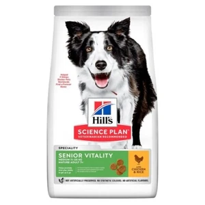 Hills Science Plan Adult 7+ Senior Vitality Medium Dry Dog Food Chicken 14KG - Picture 1 of 1