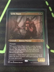 MTG Magic The Gathering Grim Flayer Foil Etched Green Black Commander - Picture 1 of 1
