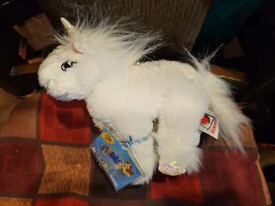 Webkinz lil' Kinz White Unicorn Sealed Code Attached New Retired Ganz Toy Plush - Image 1 of 3