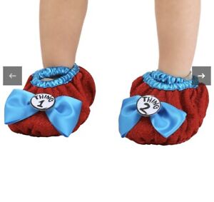 Cat in the Hat Thing 1 And 2 Costume Shoe Covers Kids