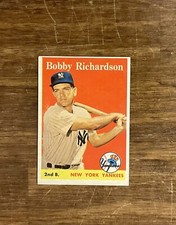 1958 Topps Bobby Richardson New York Yankees #101 No Creases