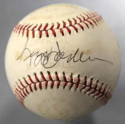 1984 Los Angeles Angels Team Signed Baseball 9 Autographs Reggie Jackson Carew + - Image 1 of 4