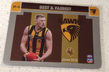 2023 teamcoach Hawthorn best and fairest  code unused BF-10 James Sicily