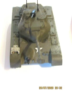 CHAR PATTON M47 SOLIDO 1 ère Génération réf 202 VERT France avec ses accessoires - Photo 1/4