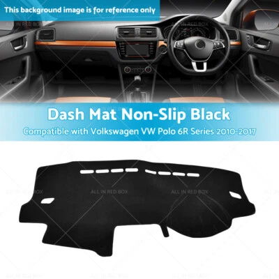Dash Mat Suitable For Volkswagen VW Polo 6R Series 2010-2017 Dashmat Cover Black - image 1 of 4