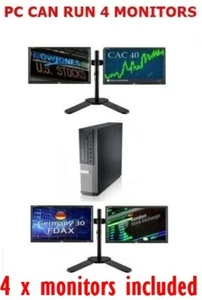 DELL i7 COMPUTER PC QUAD 4 SCREEN 512GB SSD 32GB RAM. CAN RUN 4 MONITORS - Picture 1 of 1