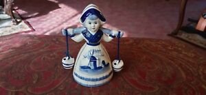 Delft Blue Porcelain Milkmaid Bell