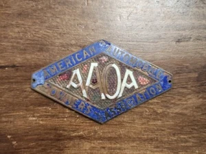 American Automobile Owners Association Plate Badge Original SM6152 - Bild 1 von 2