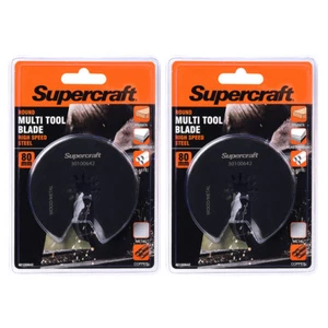 2x Supercraft Ocillating Saw Multi Tool Circular Blade Bi Metal Cutting Set 80mm - Picture 1 of 3