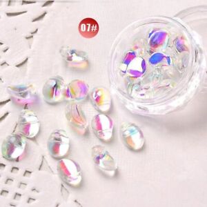 Crystal AB Nail Art Decorations-Shiny Aurora Irregular 3D Pixie Stones 12pcs/box