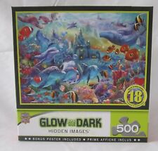 MasterPieces Hidden Images Glow in The Dark Sea Castle Delight 500pc Puzzle