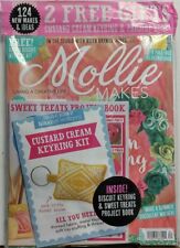 Mollie Makes UK Issue 82 Nov 2017 Custard Cream Keyring Kit FREE SHIPPING sb