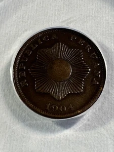 1904 Peru 1 Centavo Graded AU 50 by ANACS - Picture 1 of 4