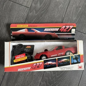 New Bright 1988 427 Red RC Convertible Corvette New In Box RARE Vintage - Picture 1 of 10