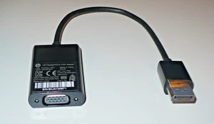 HP DisplayPort to VGA Adapter Cable  --  Male DP to Female VGA - Picture 1 of 4