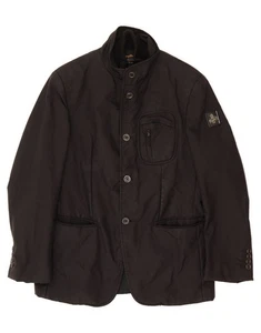 REFRIGIWEAR Mens Windbreaker Jacket IT 48 Medium Black Nylon BF01 - Picture 1 of 6