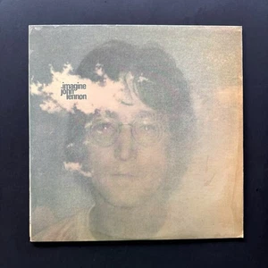JOHN LENNON Imagine Vinyl Record Album Original W/ Poster Postcard Inner Sleeve - Picture 1 of 5