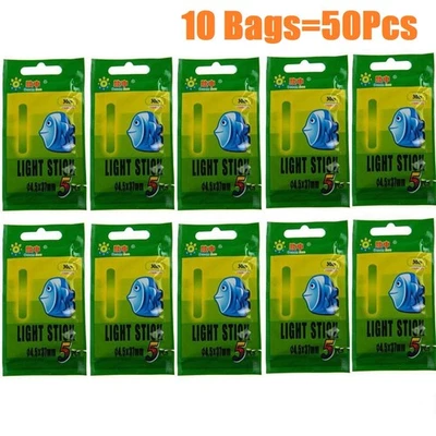 50-200*Ballos Brillantes Carpa de Mar Flotador de Pesca Gruesa Punta de Caña Fluorescente Luz Nocturna Foto 1 de 4