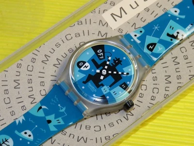MusiCall Swatch RUNNING TIME - SLK107 in NEU & OVP mit WECK-FUNKTION - Bild 1 von 3