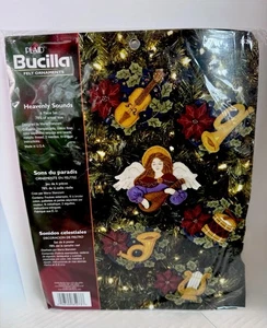 Bucilla 85273 HEAVENLY SOUNDS Christmas Felt Angel 6 Pc Ornament Kit NEW 2005 - Picture 1 of 7