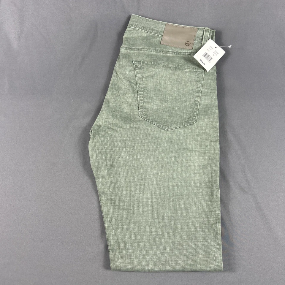 Jeans AG Tellis Modern Slim Denim 34 x 34 Verde Algodón Spandex Nuevos con Etiquetas Precio de venta sugerido por el fabricante 198 USD Foto 1 de 4
