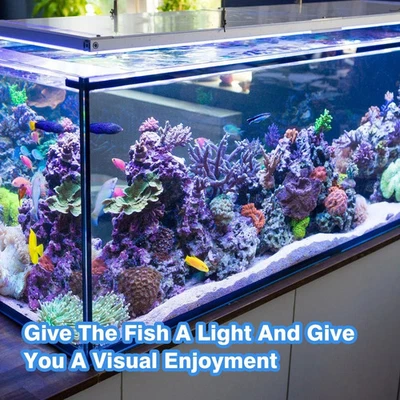 Acquario Pesciera Stagno Striscia LED Barra Luminosa Luce Sommergibile Blu 38cm o 48cm - Immagine 1 di 4