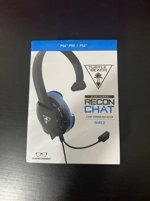 Turtle Beach - Auriculares mono para juegos con cable Recon Chat para PS4 - negros/azules Foto 1 de 2