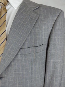 Jordan Ray Custom Herren 44XL Navy Blau Grau Wolle Sport Mantel Blazer Jacke Kariert - Bild 1 von 16