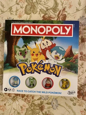 Monopoly Pokémon Edition Board Game race to catch the wild pokemon NEW Sealed - Image 1 of 4