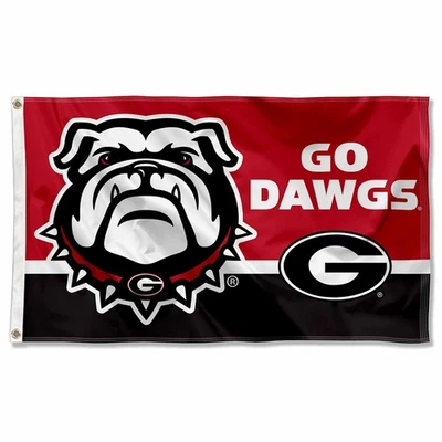 UGA Bulldogs Go Dawgs Bandera Grande 3x5 Foto 1 de 4