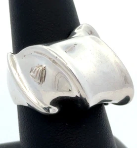 Designer Silpada 925 Sterling Silver Modernist Knot Statement Ring - Picture 1 of 11