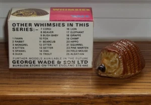 VINTAGE WADE  WHIMSIE  #22 HEDGEHOG with Box - Picture 1 of 9