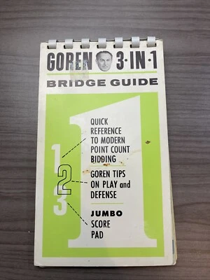 1958 GOREN 3 IN 1 BRIDGE GUIDE BOOKLET THE BBA-40 - Image 1 of 4