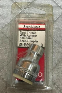 Snap Nipple With Aerator, Dual-Threaded -09-1931 - Picture 1 of 4